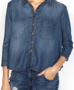 Denimocracy - Crop Denim Shirt in Fairfax