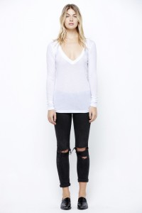 LNA v neck tee